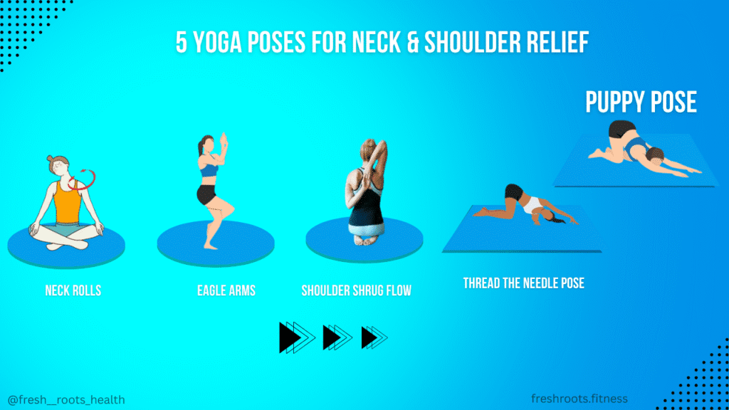 5 Awesome Yoga Poses For Screen-Time Neck & Shoulder Pain