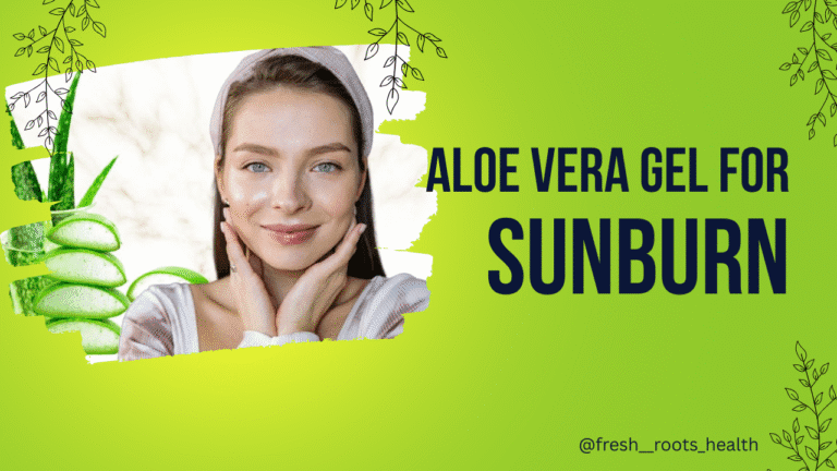 Aloe Vera Gel On A Sunburn