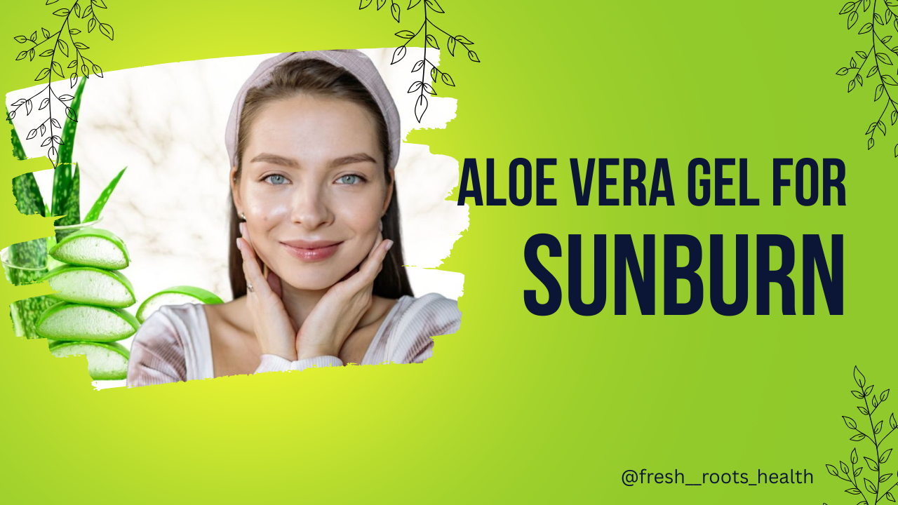 Aloe Vera Gel On A Sunburn