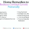 Home Remedies to Reduce Cortisol Levels Naturally