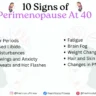 signs of perimenopause under 40