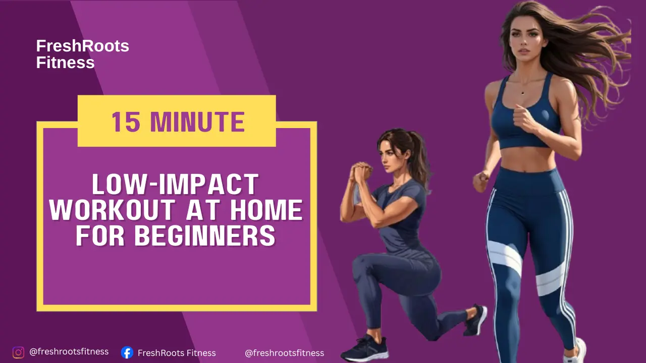 15-minute low-impact workout at home