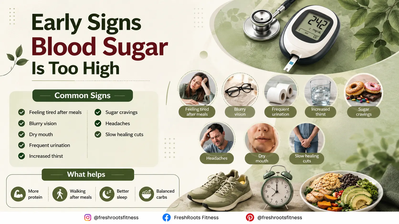 early signs of high blood sugar